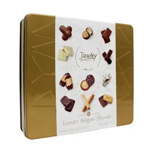 Bánh Quy Tổng Hợp 12 Loại (Vàng), Luxury Belgian Biscuits, 14.1 oz (400g) - DESOBRY